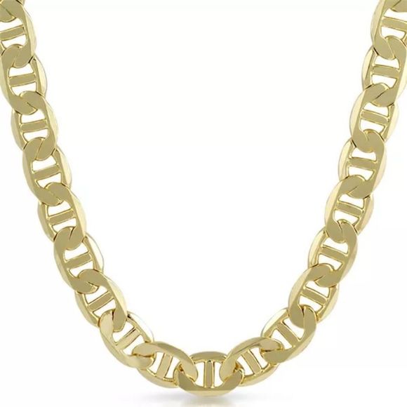 14K Gold Stamped Mariner Link Chain 30" NEW - Picture 2 of 4
